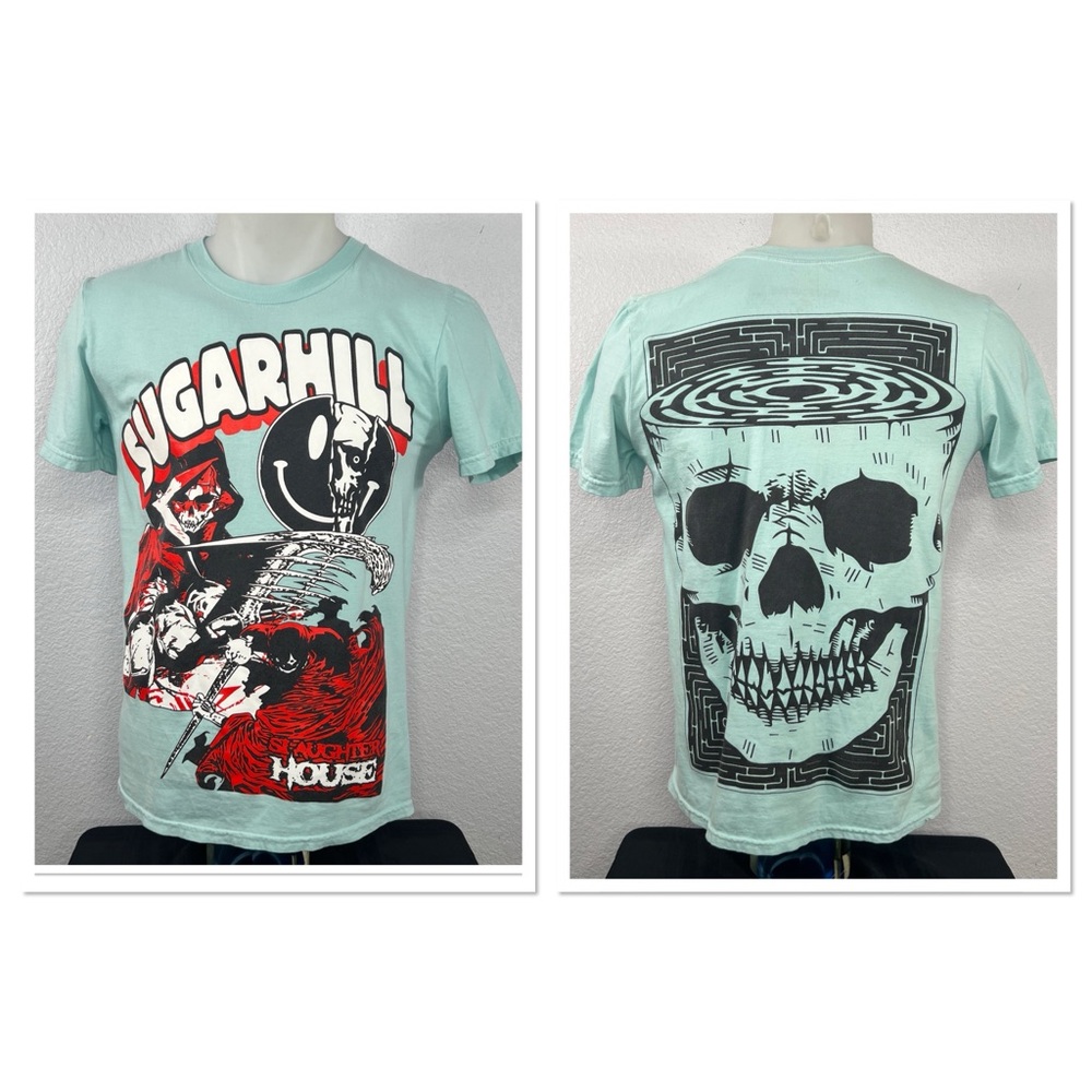 SUGARHILL AQUA SLAUGHTERHOUSE TEE Sz S 100% Cotton